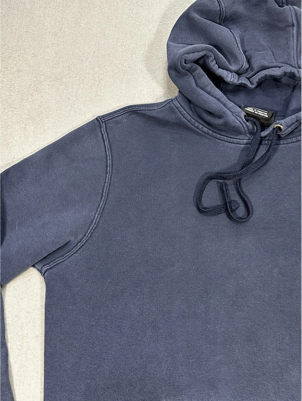 Nike Mens Large Navy Hoodie Large Logo Swoosh Pullover Sweatshirt FA18